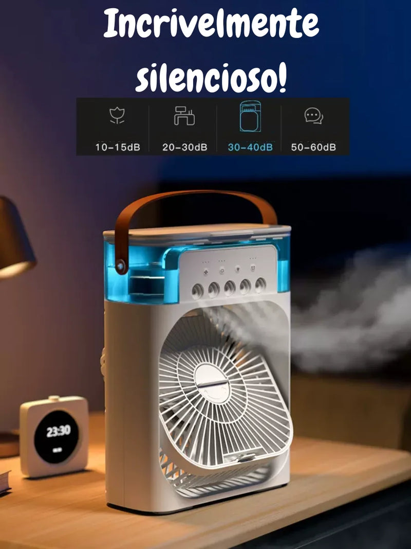 NOVO! 3 em 1 Climatizador Ventilador e Umidificador Refrigerador Usb 3 Modos com Spray Ultrassonico Silencioso