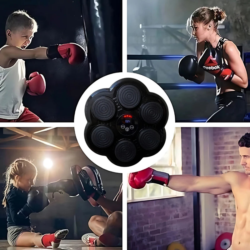 Máquina Musical de boxe inteligente perfurador com luva de boxe alvo de parede de música Bluetooth inteligente para treino em casa