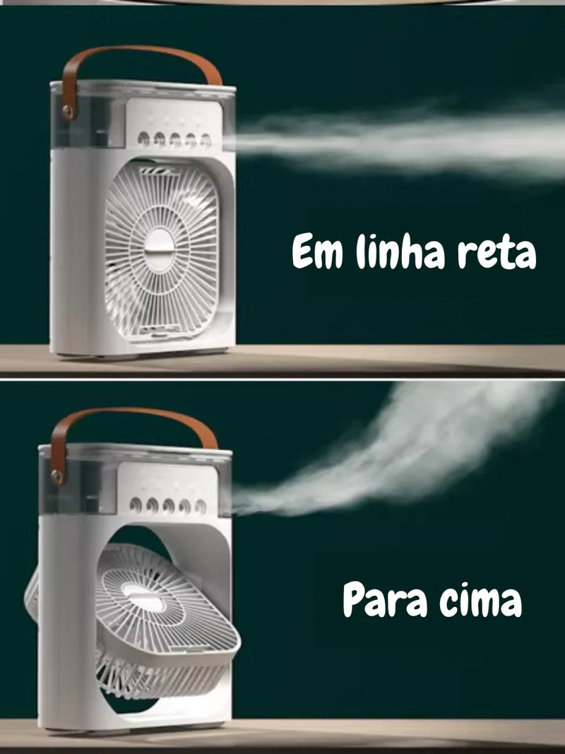 NOVO! 3 em 1 Climatizador Ventilador e Umidificador Refrigerador Usb 3 Modos com Spray Ultrassonico Silencioso