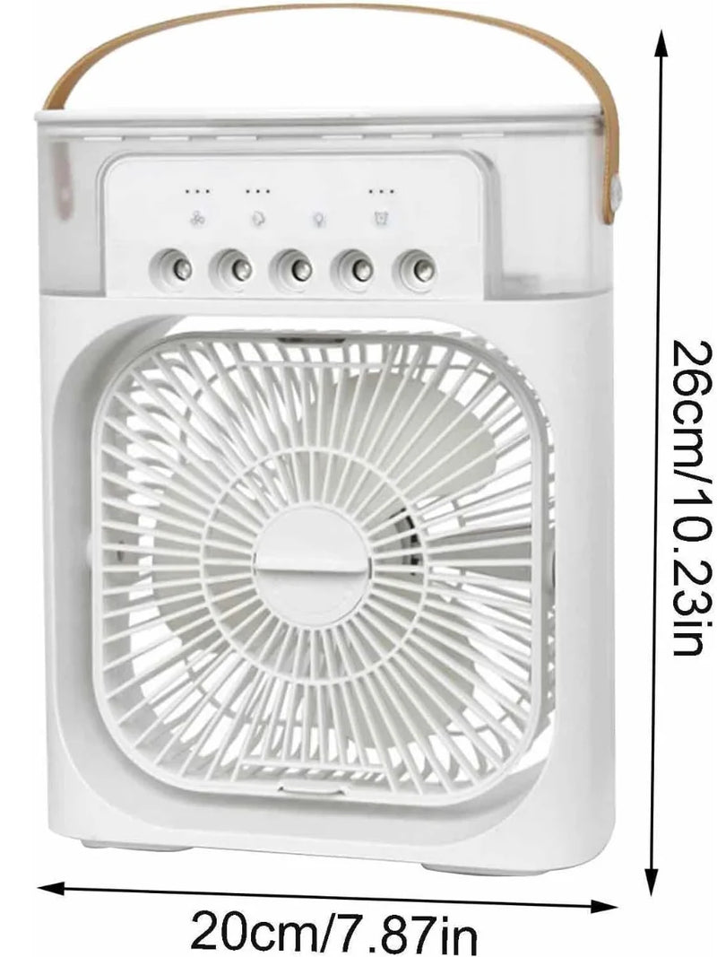 NOVO! 3 em 1 Climatizador Ventilador e Umidificador Refrigerador Usb 3 Modos com Spray Ultrassonico Silencioso