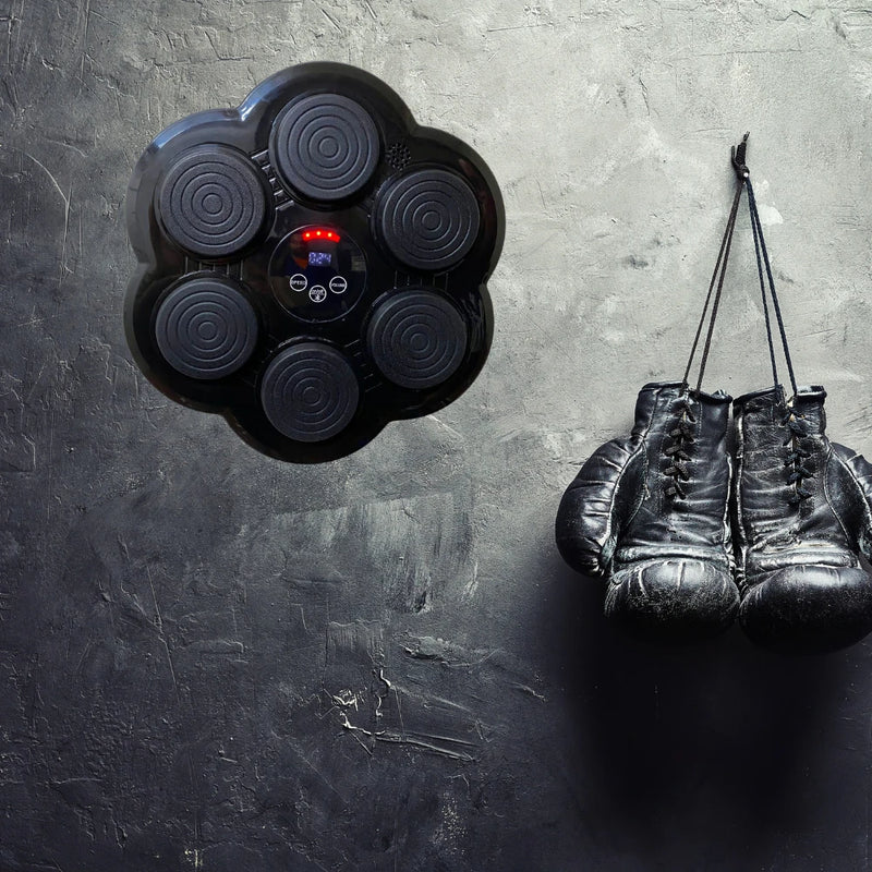 Máquina Musical de boxe inteligente perfurador com luva de boxe alvo de parede de música Bluetooth inteligente para treino em casa