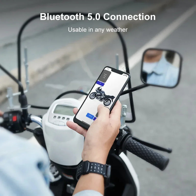 SENSORES de PRESSÃO dos PNEUS tpms MOTOCICLETA E CARRO sistema de monitoramento de pressão dos pneus compatível com BLUETOOTH sensor externo android/ios carro tmps