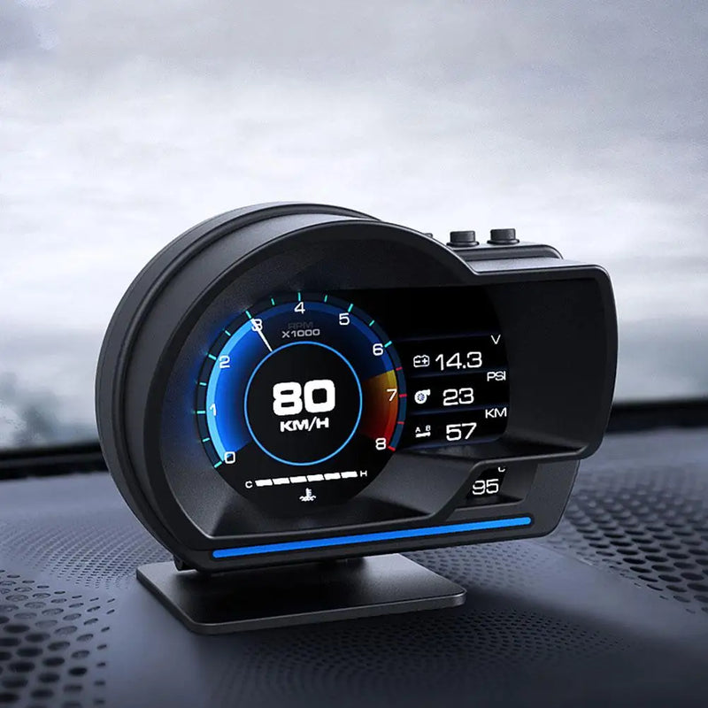 ODÔMETRO DIGITAL TOPLINE A50 1mais novo head up display automático obd2 carro inteligente hud medidor digital odômetro alarme de segurança água & óleo temp. RPM