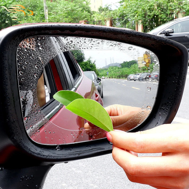 2 pçs chuva do carro espelho retrovisor filmes à prova dwaterproof água anti-nevoeiro espelho do carro capas de chuva janela anti-chuva protetor filme acessórios automóveis