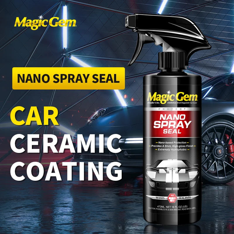 Revestimento Mágico cerâmico  de carro. Testado e aprovado RCARBUSINESS cuidados com pintura para auto cera polímero hidrofóbico líquido detalhando acessórios nano spray selo m17.