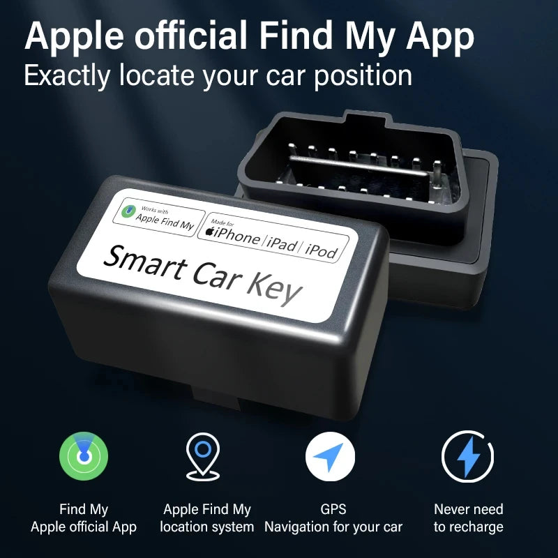 Rastreador GPS SMART CAR KEY. Universal para carro, OBD, localizador gps, encontrar meu APPLE, instalação rápida oficial, anti-perda, rastreador inteligente global