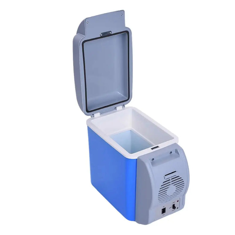 Mini refrigerador para carro, 7.5 litros, leve, dupla utilização, isolado, caixa refrigeradora, semicondutor, caixa de gelo para carro, 12v