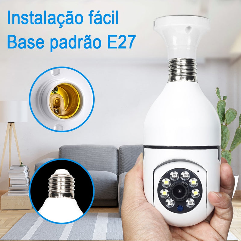 Câmeras de vigilância wi-fi
E27 Câmera Bulbo 5G wifi Vigilância Câmera Proteção de Segurança Mini Câmera Visão Noturna cctv Monitor de Segurança de Vídeo de Rastreamento Humano Automático Full Color cameras vigilância