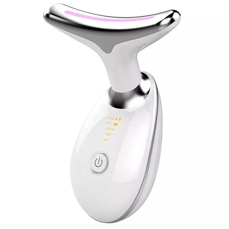 Massageador facial pescoço terapia de fótons LED massagem para fortalecer a pele reduzir o queixo duplo antirrugas remover dispositivo de beleza