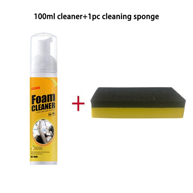 Limpador de espuma de descontaminação forte multiuso 100/200 ML, removedor de ferrugem, limpeza multifuncional, limpador de assento de casa de carro