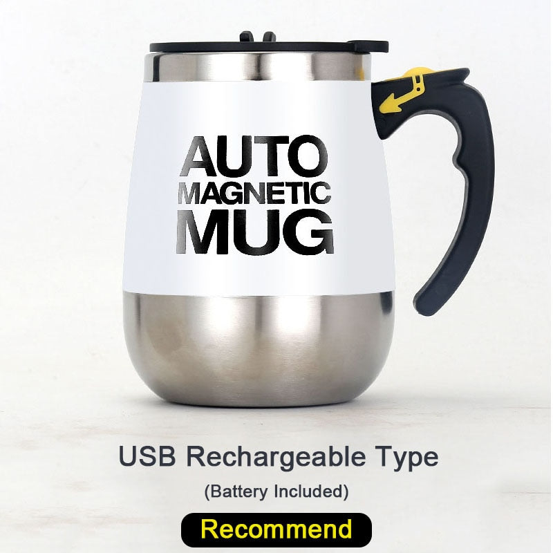 ESTA CANECA NÃO PODE FALTAR EM SUA CASA OU ESCRITÓRIO  Caneca magnética automática recarregável com agitação automática USB novo misturador elétrico inteligente criativo café leite copo misturador garrafa de água